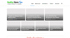 Desktop Screenshot of healthynewstips.com